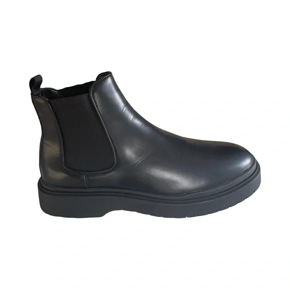 New Madden Men Aillem Chunky Sole Chelsea Boot Black Size 11 Amazon.com | Steve Madden Men main image 3